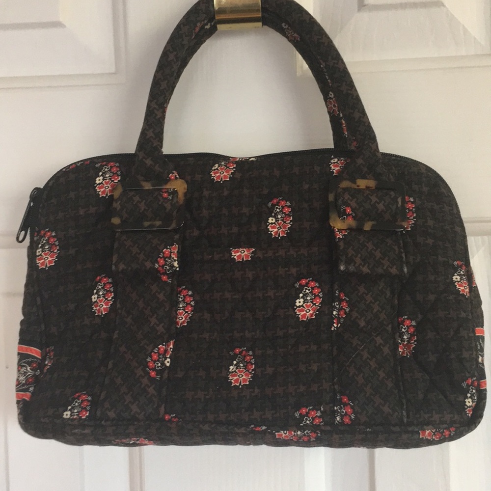 Vera Bradley USA Houndstooth Brown small handbag